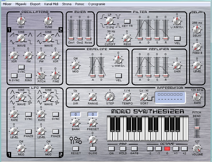 synthesizer midi